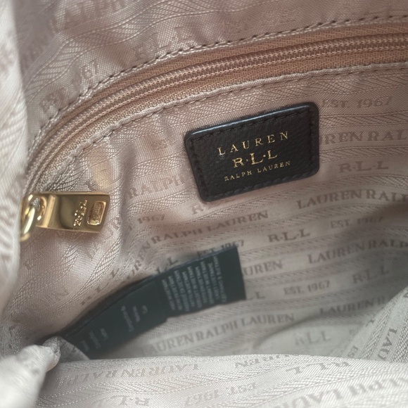 LRL Leather crossbody shoulder bag | Black - Picture 2 of 16